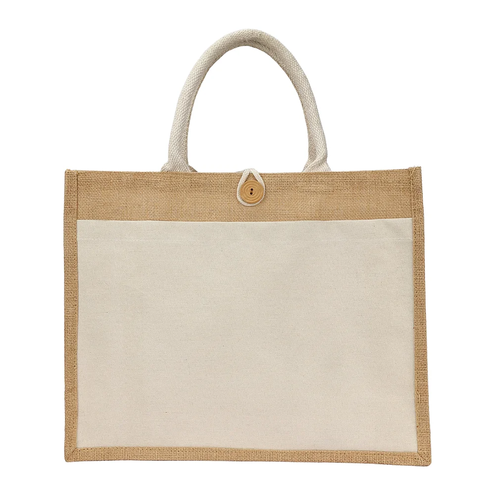 Jute Canvas Bag 225gsm WHITE