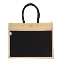 Jute canvas bag 225gsm BLACK