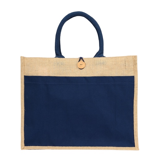 [EGJT4002NB] Jute Bag  4002 NAVY BLUE